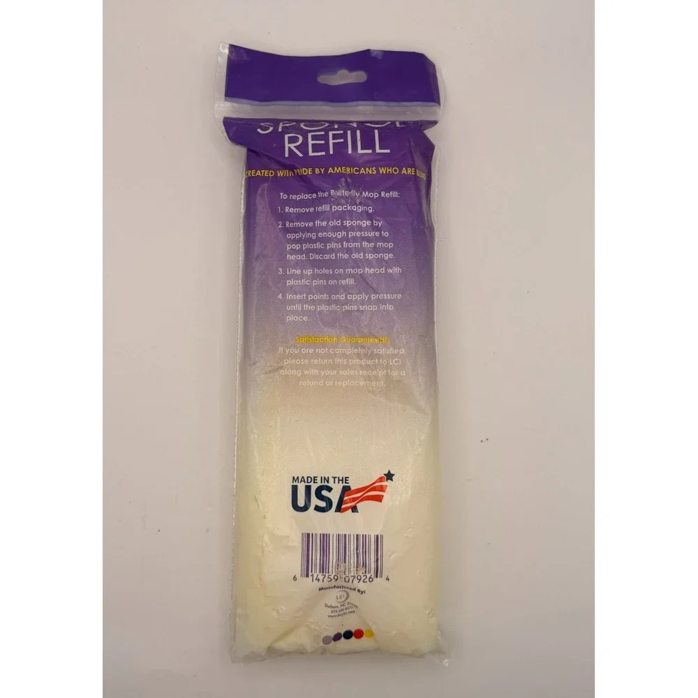 LCI Sponge Mop Refill Type I Cellulose Butterfly Mop Replacement Made USA NOS